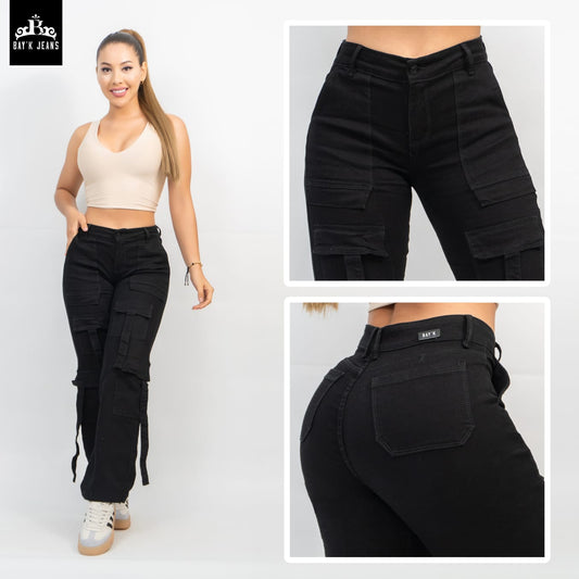 Jeans Mujer Cargo 2144