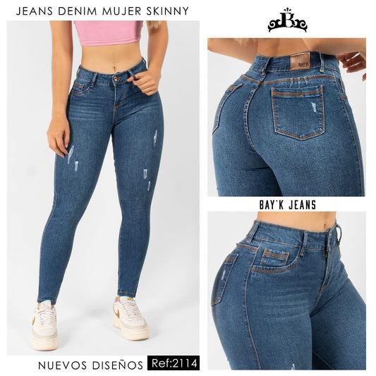 Jeans Skinny Mujer  2114