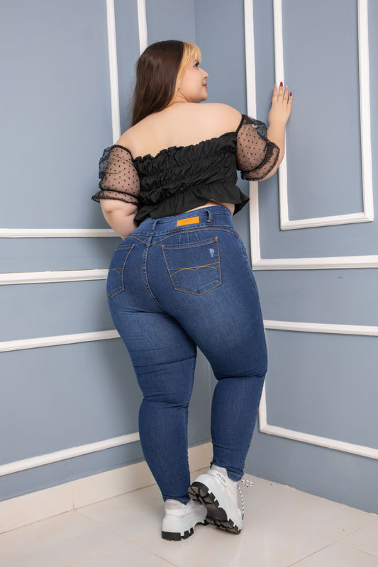 Jeans Skinny Mujer  Plus  2108
