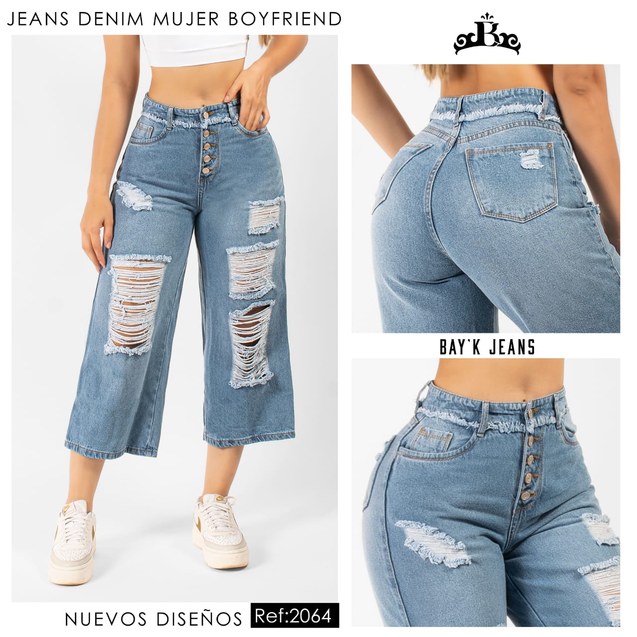 Jeans Mujer Boyfriend 2064